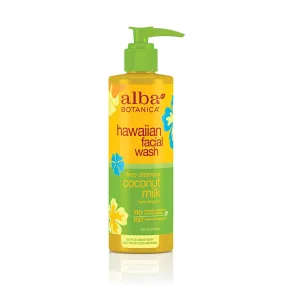 ALBA BOTANICA - Hawaiian Facial Wash Deep Cleansing Coconut Milk - 8 fl. oz. (237 ml)