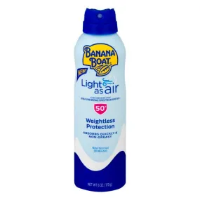 Banana Boat SPF 50  Light As Air 6 Oz Spray