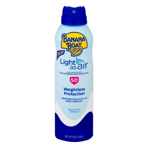 Banana Boat SPF 50  Light As Air 6 Oz Spray