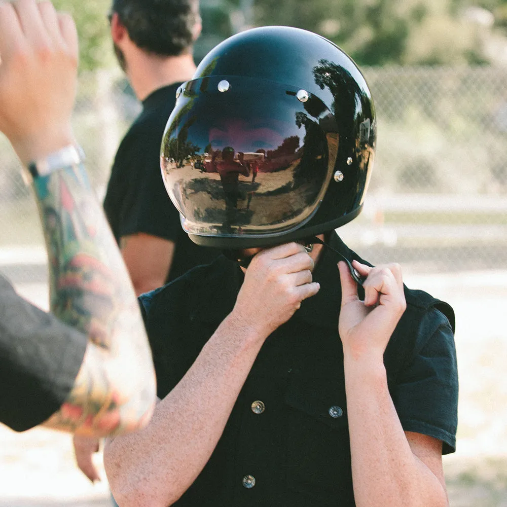 BILTWELL GRINGO/UNIVERSAL BUBBLE VISOR ANTIFOG [SMOKE]