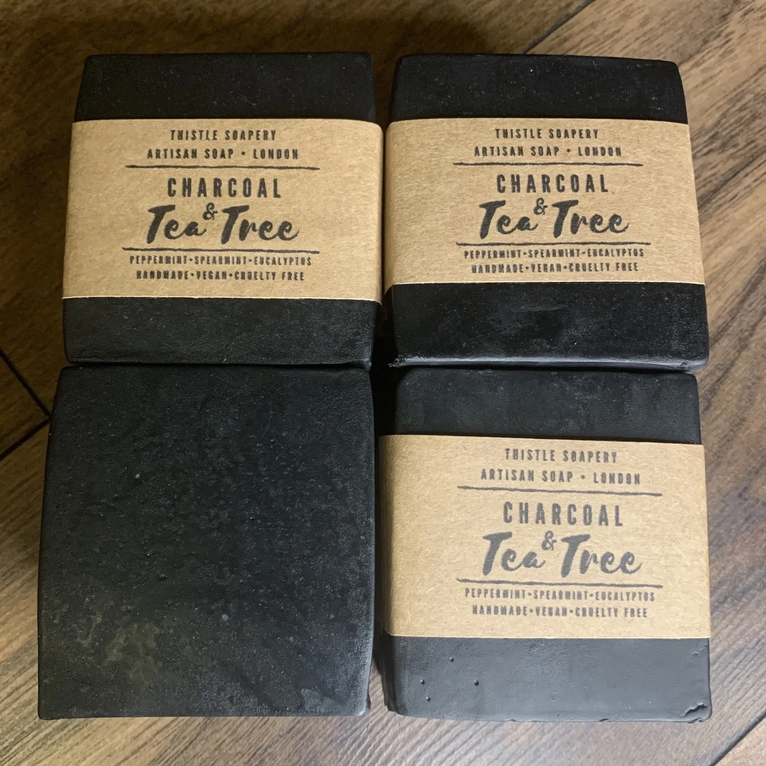 Charcoal & Tea Tree Facial Soap • With Tamanu Oil and Pure Essential Oils • Deep Pore Cleansing