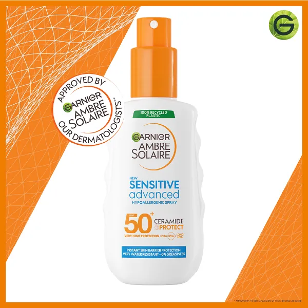 Garnier - Ambre Solaire Sensitive Advanced Ceramide Protect SPF50  Spray