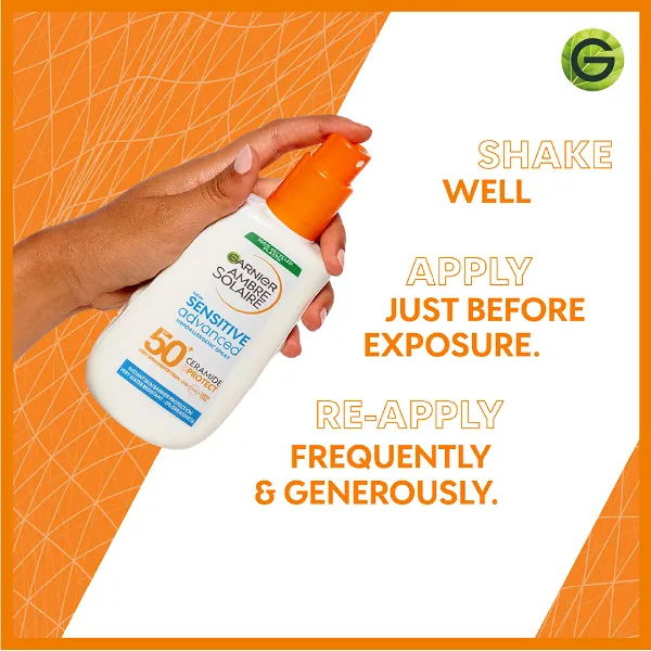 Garnier - Ambre Solaire Sensitive Advanced Ceramide Protect SPF50  Spray