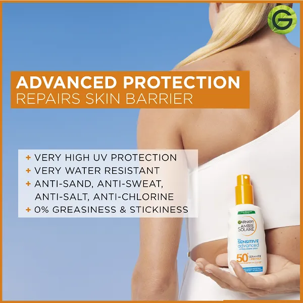 Garnier - Ambre Solaire Sensitive Advanced Ceramide Protect SPF50  Spray