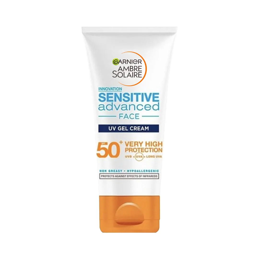 Garnier Ambre Solaire Sensitive Advanced Face SPF 50  UV Gel Cream 50ml