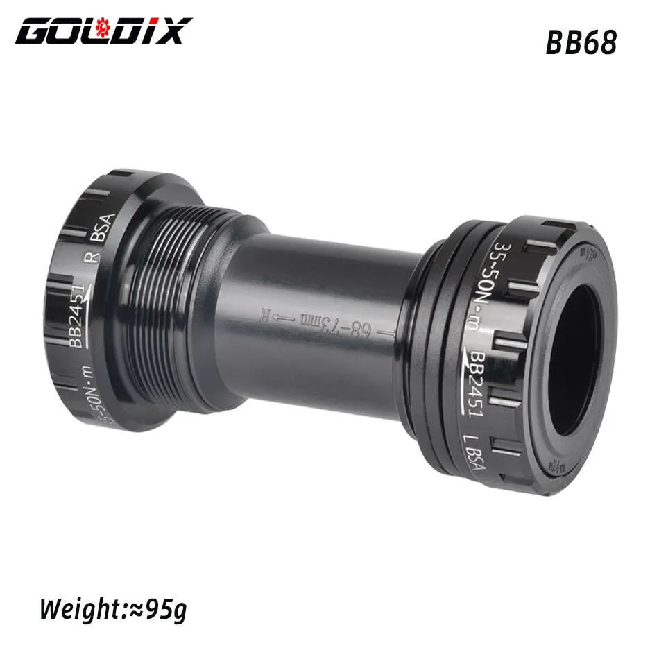 GOLDIX BB68 BB92 Bicycle Bottom Brackets Adapter 1.37/24mm Bicycle Crank MTB/Road Bike Push Bottom Brackets