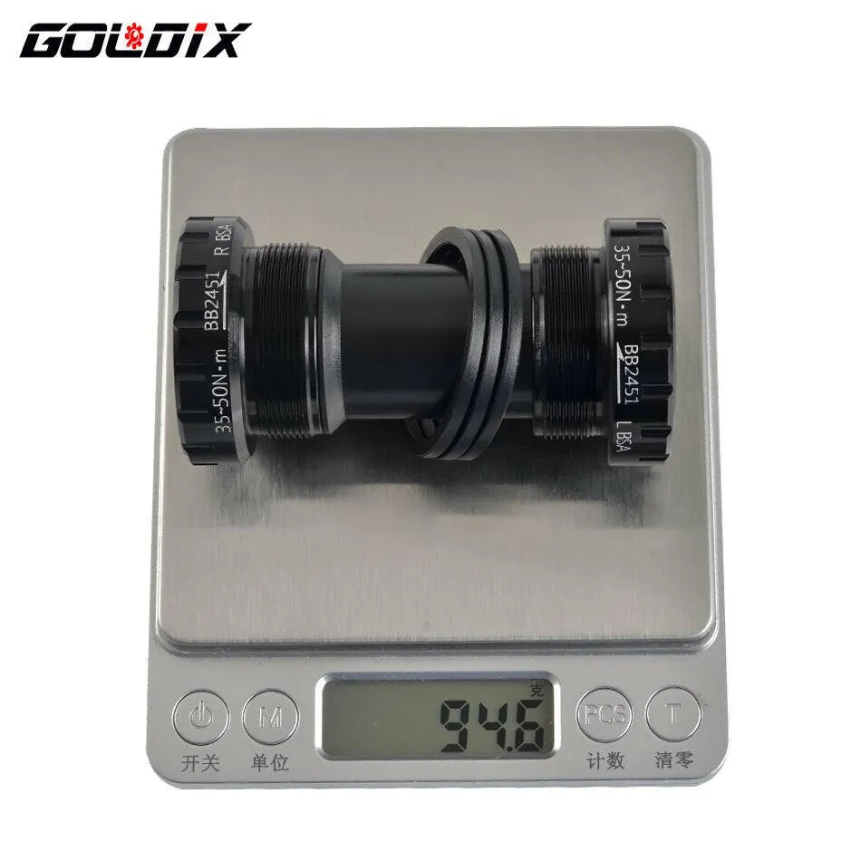 GOLDIX BB68 BB92 Bicycle Bottom Brackets Adapter 1.37/24mm Bicycle Crank MTB/Road Bike Push Bottom Brackets