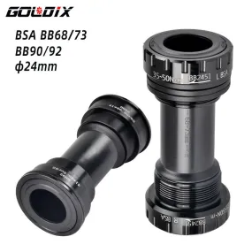 GOLDIX BB68 BB92 Bicycle Bottom Brackets Adapter 1.37/24mm Bicycle Crank MTB/Road Bike Push Bottom Brackets
