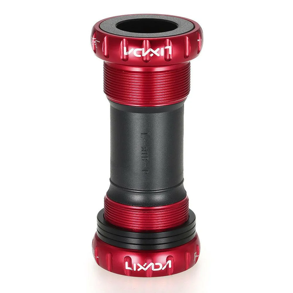 Lixada MTB Mountain Bike Bicycle Cycling  Thread Type Bottom Bracket Aluminum Alloy 68mm/73mm BB Crank Set Bearing Axis Parts