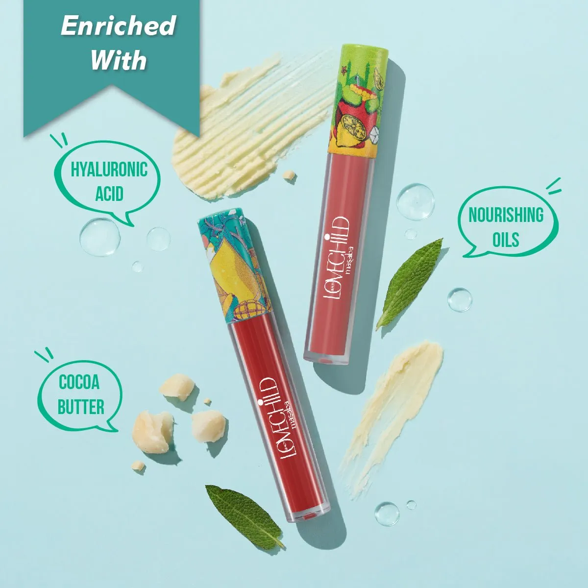 LoveChild Masaba - Masaba's Fav Lip Creme Combo | Gulabi Rum Punch, Kapi Martini & Jamun Cooler Combo