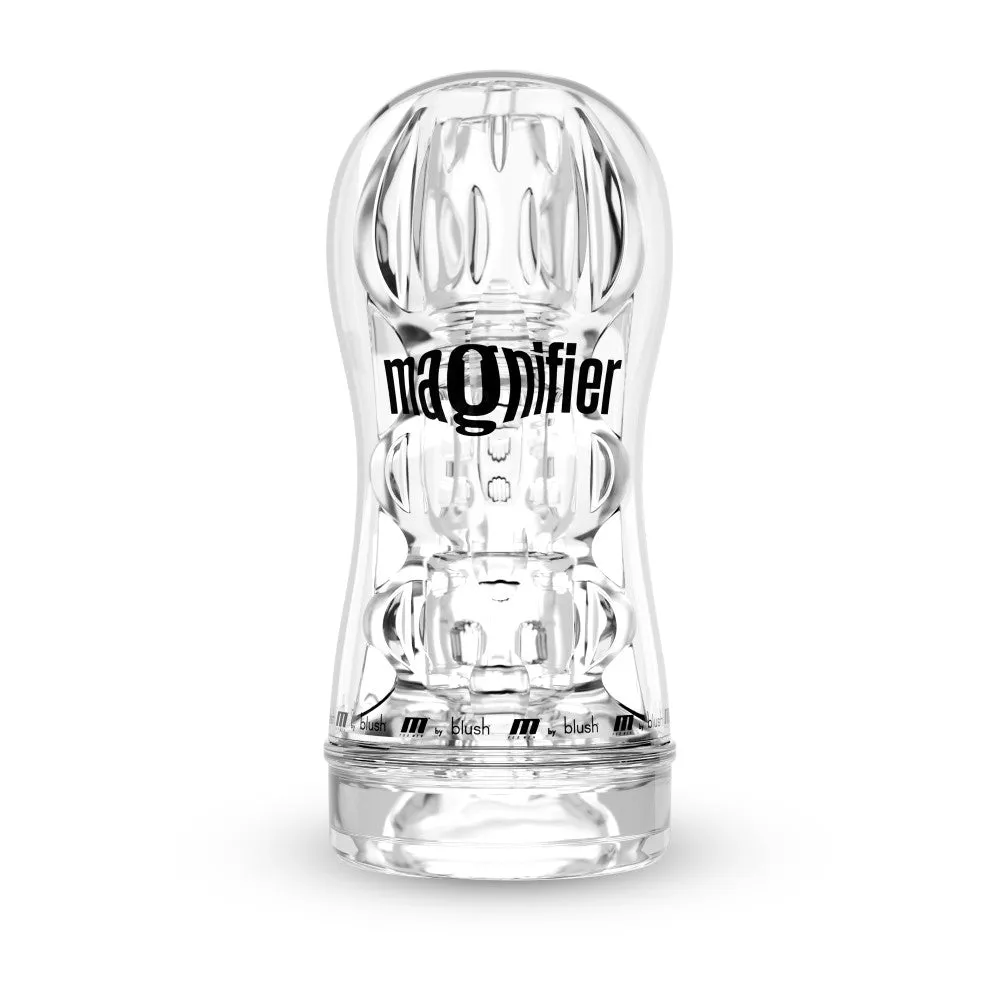 M For Men By Blush® | Soft and Wet Magnifier Clear Masturbator / Stroker