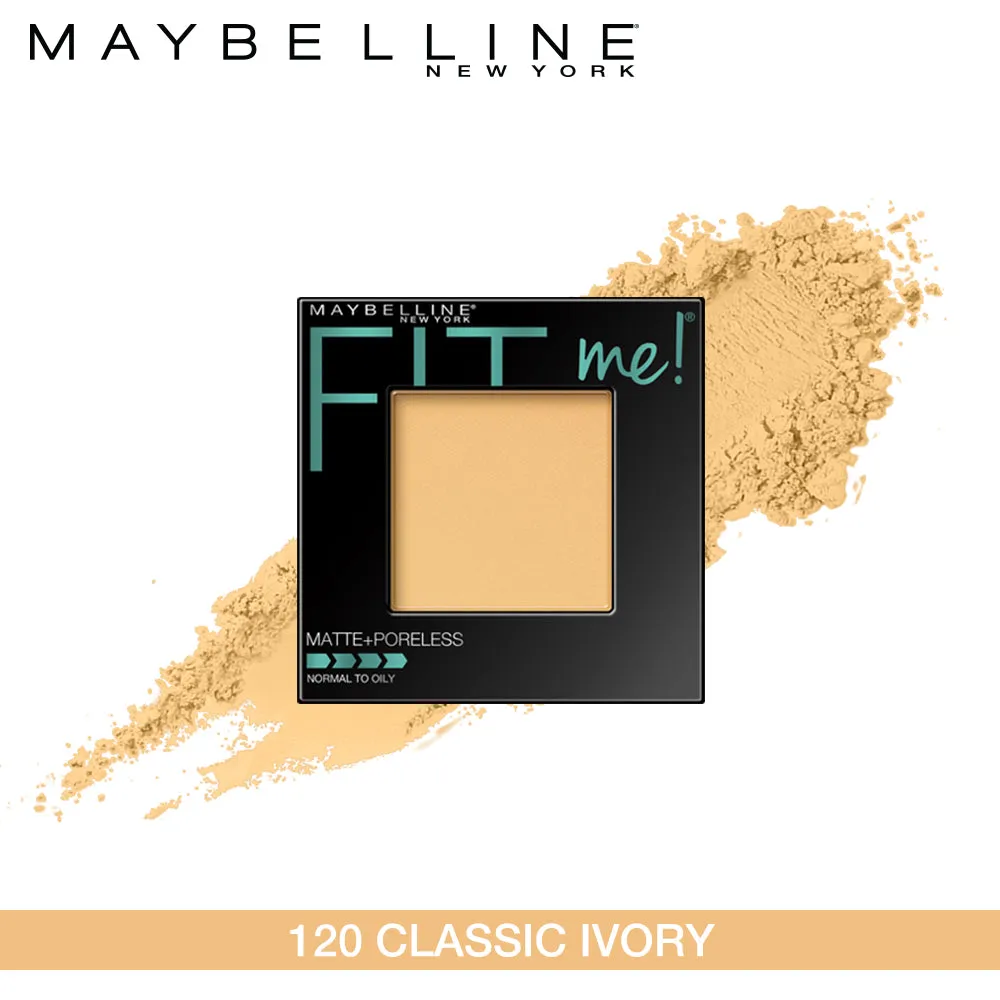 Maybelline New York Fit Me Matte   Poreless Powder, 120 Classic Ivory