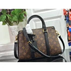 Monogram Canvas Soufflot Bb Open Top Handle Bag M44815 Black 2019 Collection