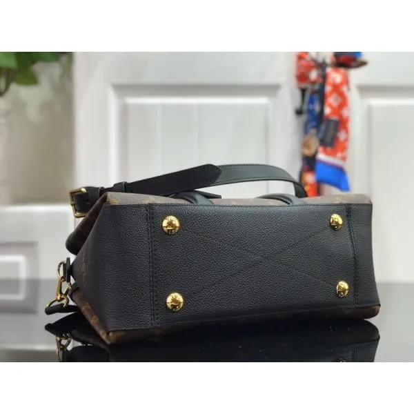Monogram Canvas Soufflot Bb Open Top Handle Bag M44815 Black 2019 Collection