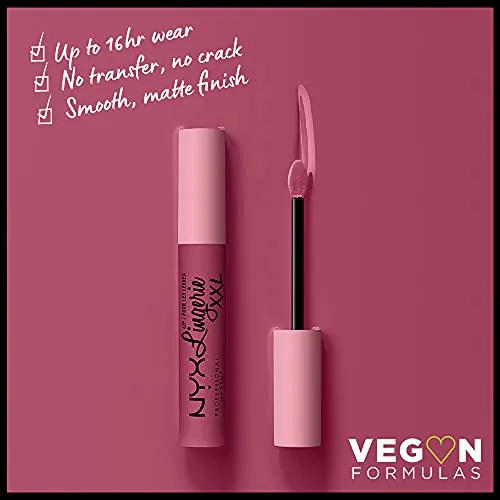 NYX PROFESSIONAL MAKEUP Lip Lingerie XXL Matte Liquid Lipstick - Peek Show (Dusty Peony)