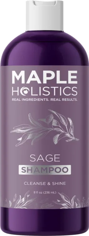 Sage and Rosemary Shampoo Sulfate Free - Sage Oil Clarifying Shampoo for Build Up and Scalp Moisturizer - Oily Hair Shampoo for Greasy Hair and Dry Scalp Treatment with Essential Oils for Hair
