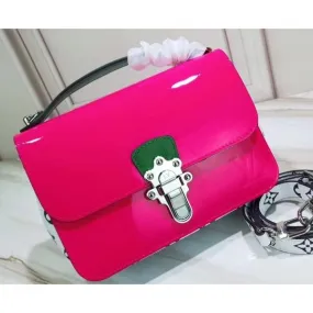 Smooth Vernis Patent Leather Cherrywood Bb Bag Fuchsia 2019