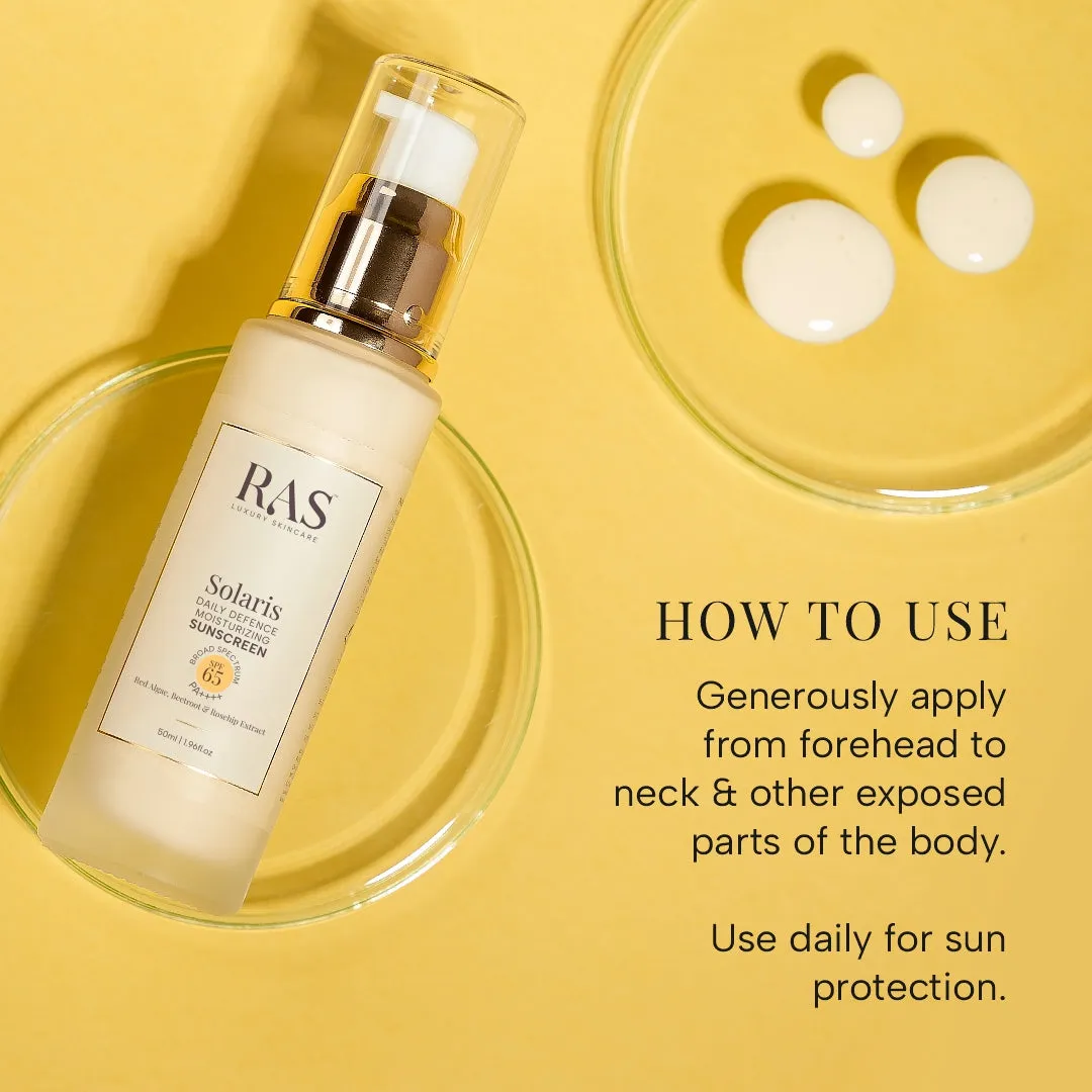 Solaris Ultra Light Daily Defence Sunscreen SPF 65 PA    