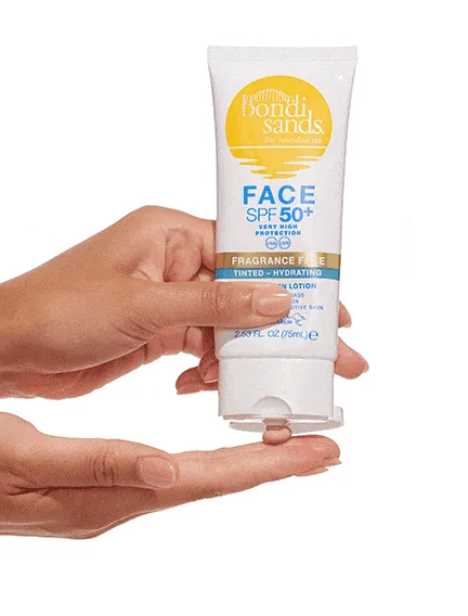 SPF 50  Fragrance Free Hydrating Tinted Face Lotion