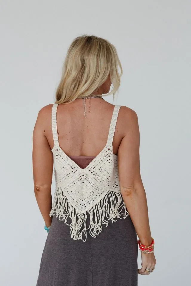 Times Like These Crochet Top - Natural